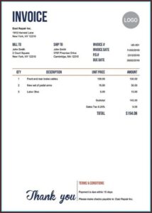 Invoice Templates For Quickbooks Online