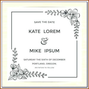 Islamic Wedding Invitation Templates Psd