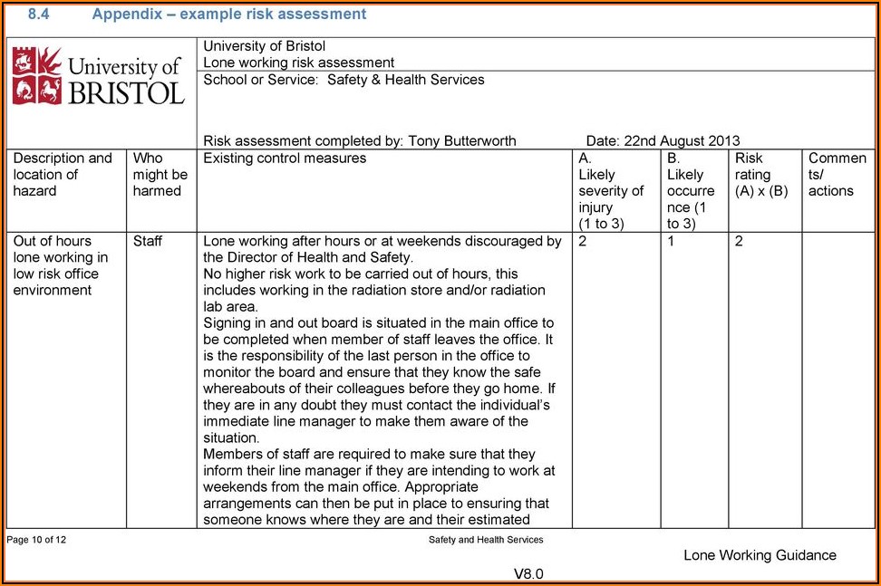 Lone Working Policy Sample Template 2 Resume Examples WjYD1y6kVK
