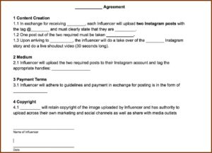 Media Partner Agreement Template