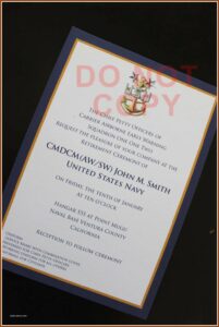 Military Retirement Invitations Templates