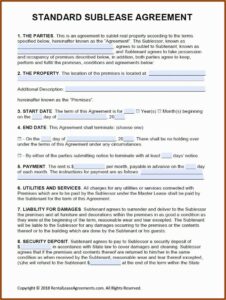 Month To Month Lease Template Nyc