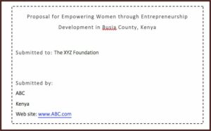 Ngo Project Proposal Samples