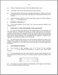 Partner Agreement Template Canada