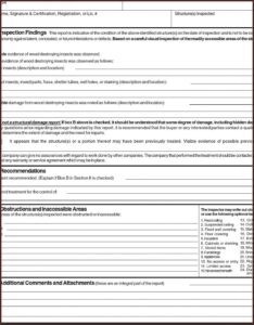 Pest Control Inspection Report Format