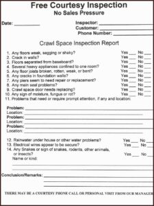 Pest Control Inspection Report Template