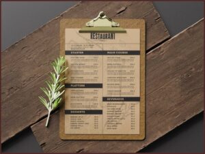Pizza Menu Templates Design Free