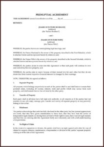 Prenup Agreement Template Word