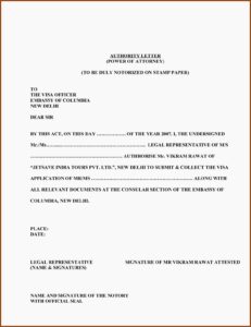 Printable Power Of Attorney Resignation Letter Template