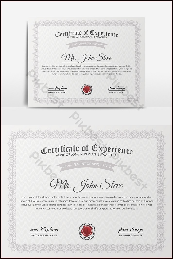 Professional Certificate Templates Free Download