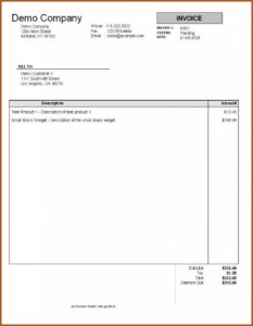 Professional Services Invoice Template Free