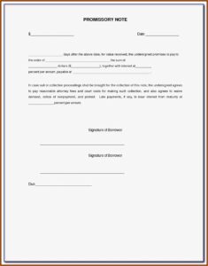 Promissory Note Word Template