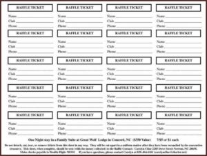 Raffle Ticket Free Template