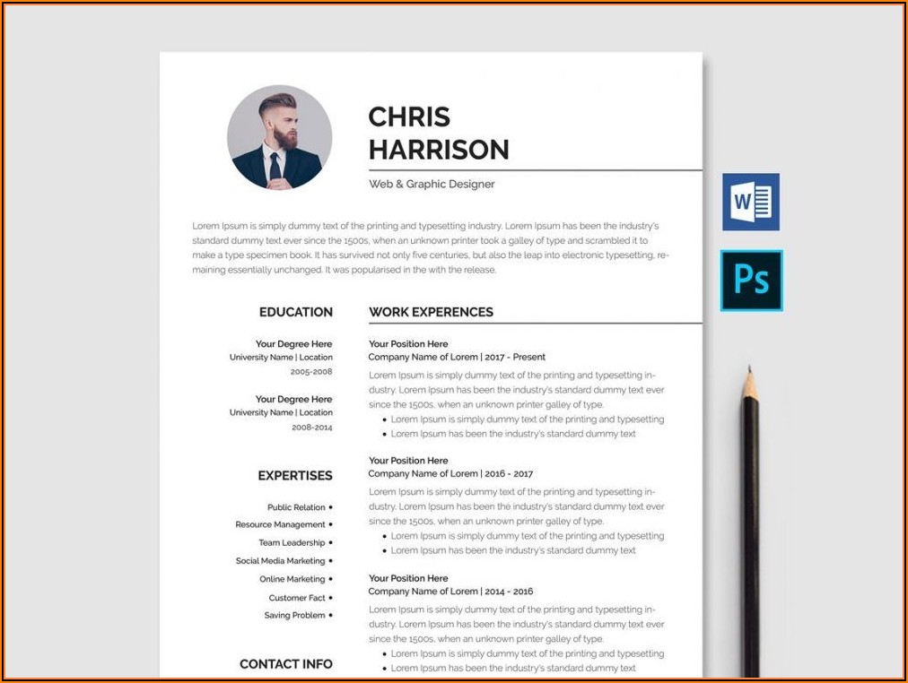 Resume Template Free Download In Word