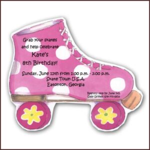 Roller Skate Birthday Invitation Templates