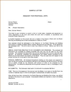 Sharepoint Request For Proposal Template