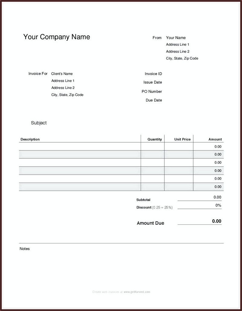 Simple Pay Stub Template
