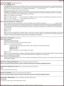 Solo 401k Adoption Agreement Template