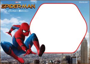 Spiderman Birthday Invitation Layout