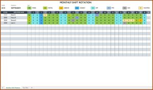 Staff Scheduling Template Excel Free