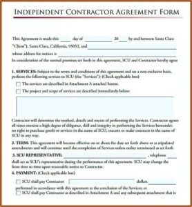 Subcontractor Contract Agreement Pdf