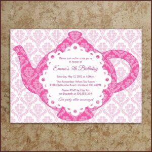 Tea Party Invitation Template Pdf