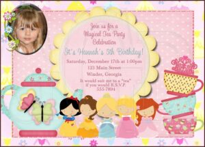 Tea Party Invitations Printable