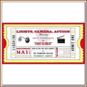 Theatre Ticket Template