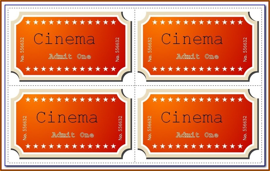 Theatre Ticket Template Psd