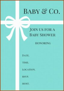 Tiffany And Co Invitation Template Free