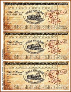 Train Party Invitation Template