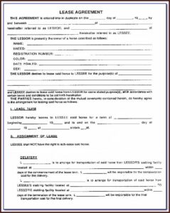 Truck Rental Agreement Form Template