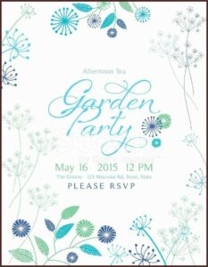 Victorian Tea Party Invitation Template