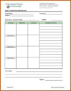 Weekly Expense Report Template Free