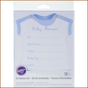Wilton Baby Girl Onesie Invitation Template