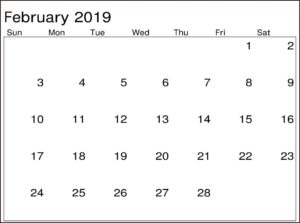 Work Schedule Calendar Template 2019