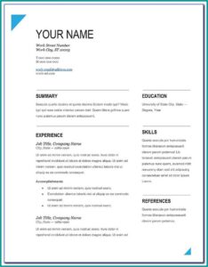 Artist Cv Template Free