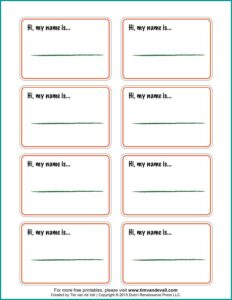 Avery Name Tag Templates 5395