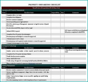 Client Onboarding Checklist Template Excel
