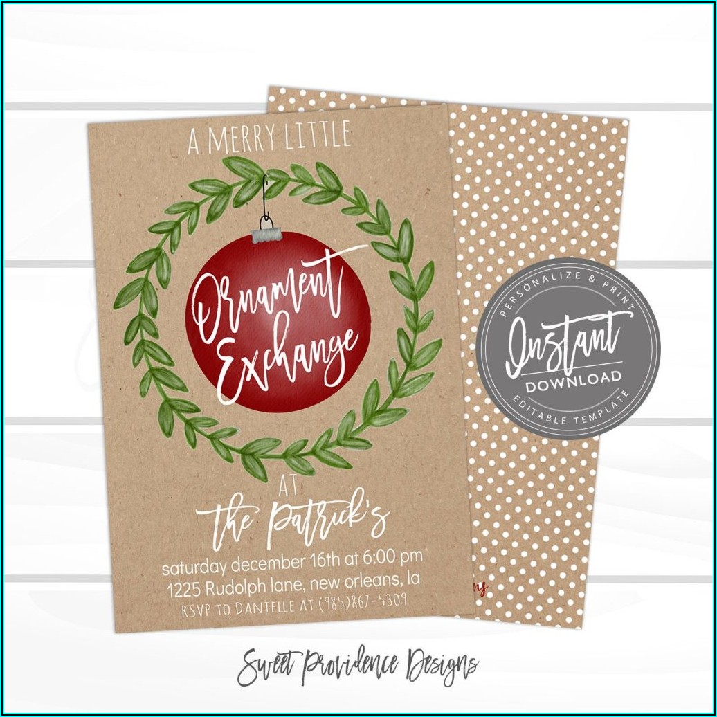 Company Holiday Party Invitation Template