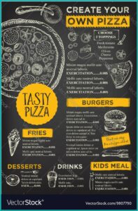 Create Your Own Menu Template Free