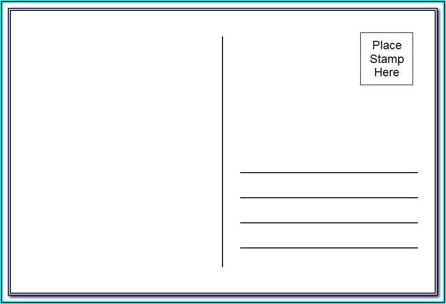 Create Your Own Postcard Template Free
