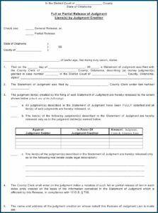 Creditor Claim Form Oklahoma