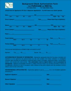 Criminal Background Check Authorization Form Shrm