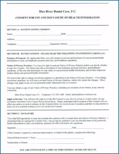 Dental Office Hipaa Forms