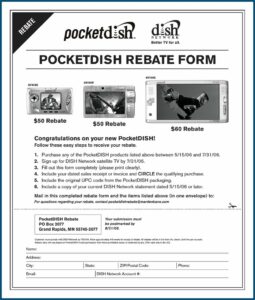 Dish Network Rebate Form
