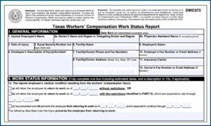 Division Of Workers Compensation Texas Forms