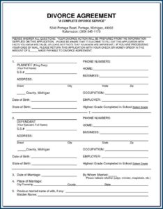 Divorce Forms Oregon