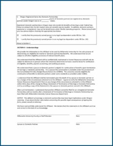 Domestic Partnership Forms Oregon