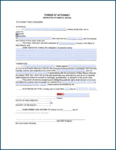Durable Financial Power Of Attorney Form New Mexico